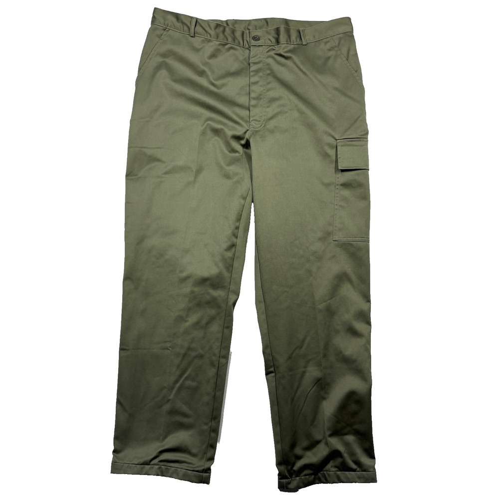Seyntex 1990 Belgian Military Sateen Field Pants Trousers 56M Green Lined